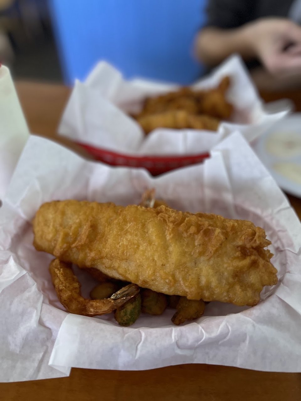 Golden Battered Fish and Fried Shrimp