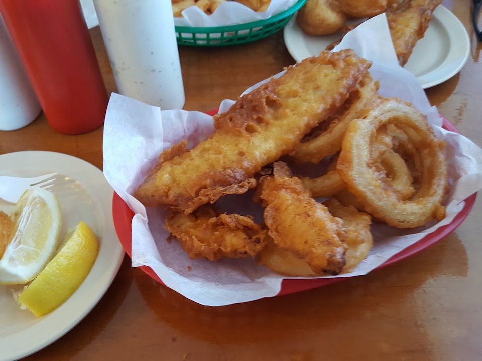2 Chicken Strips with Onion Rings